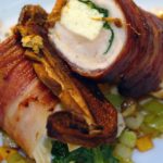 Baked Bacon Wrapped Cheese Stuffed Chicken Breast