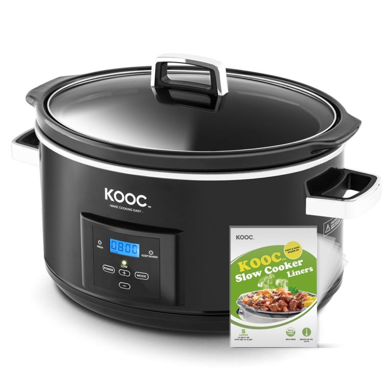 KOOC 8.5 Quart Large Slow Cooker review product photo front view