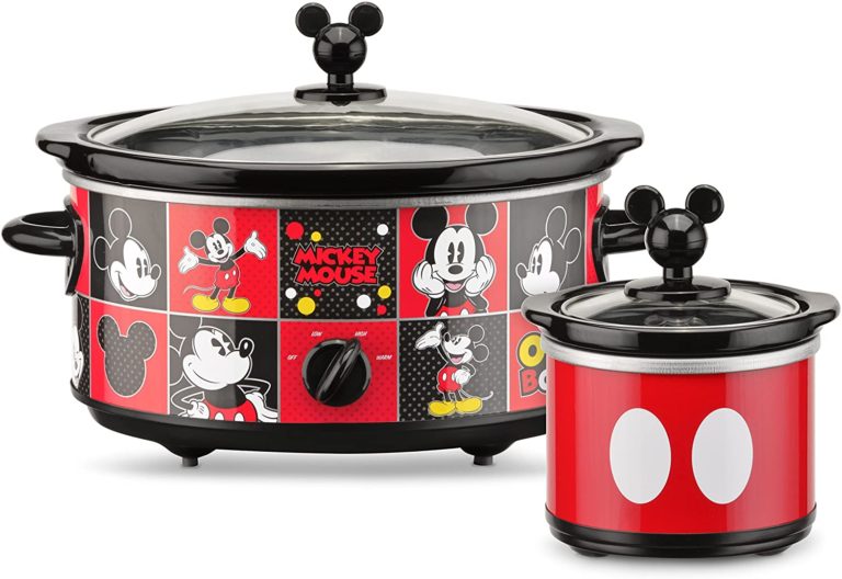 Disney Mickey Mouse DCM 502 Oval Slow Cooker with 20 Ounce Dipper review product photo front view