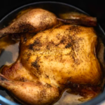 slow cooked whole chicken