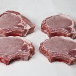 pork chops on white paper