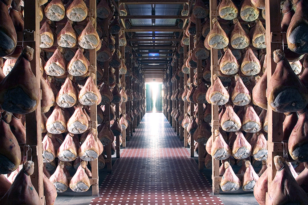 Prosciutto di Parma Ham Production first curing