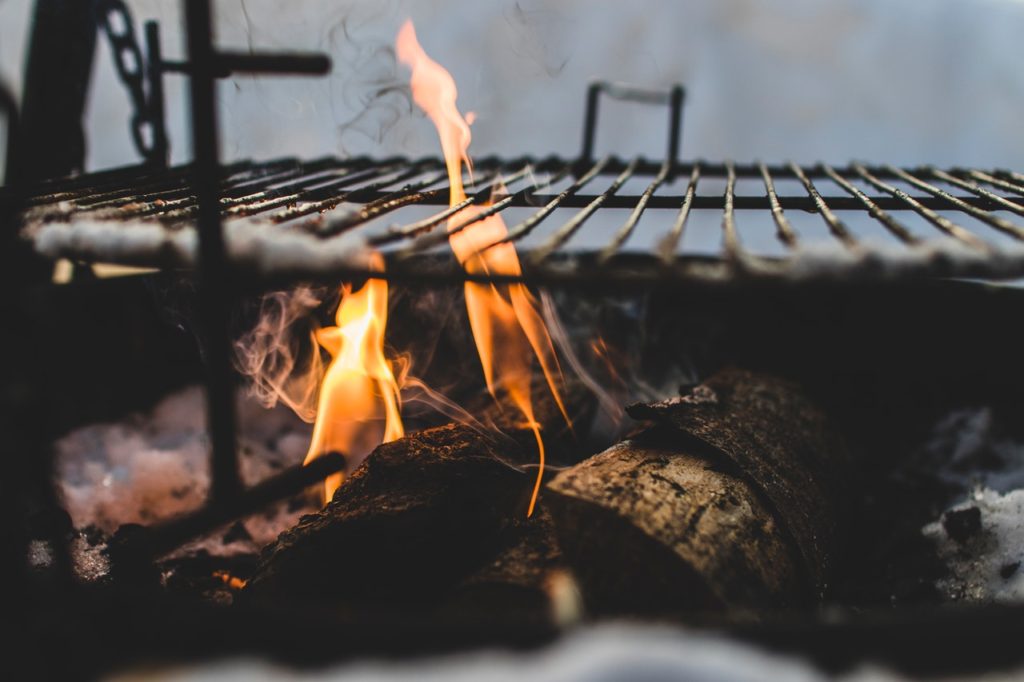 charcoal wood burning types of grill