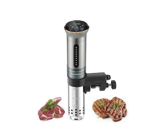 1100 Watts WIFI Sous Vide Cooker, Quiet Fast-Heating Sous Vide Machine  Immersion Circulator with Recipes on Sous vide cooking Machine and APP,  IPX7 Waterproof 