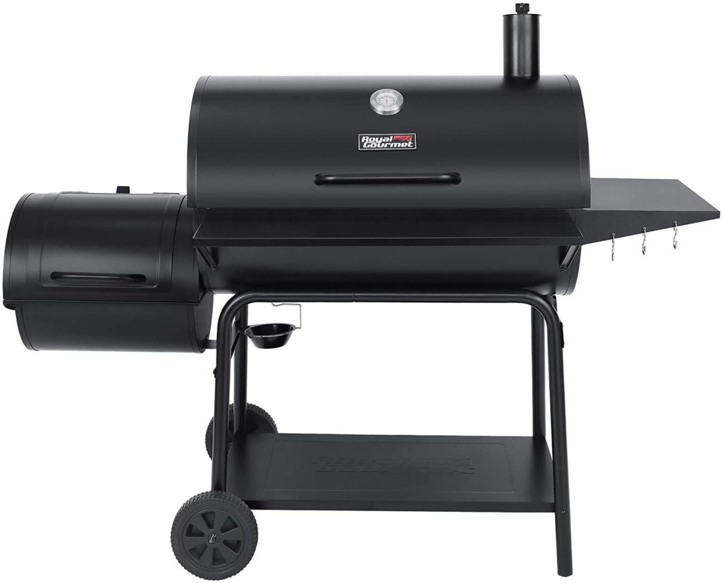 Royal Gourmet CC2036F Charcoal Grill with Offset Smoker review product front view