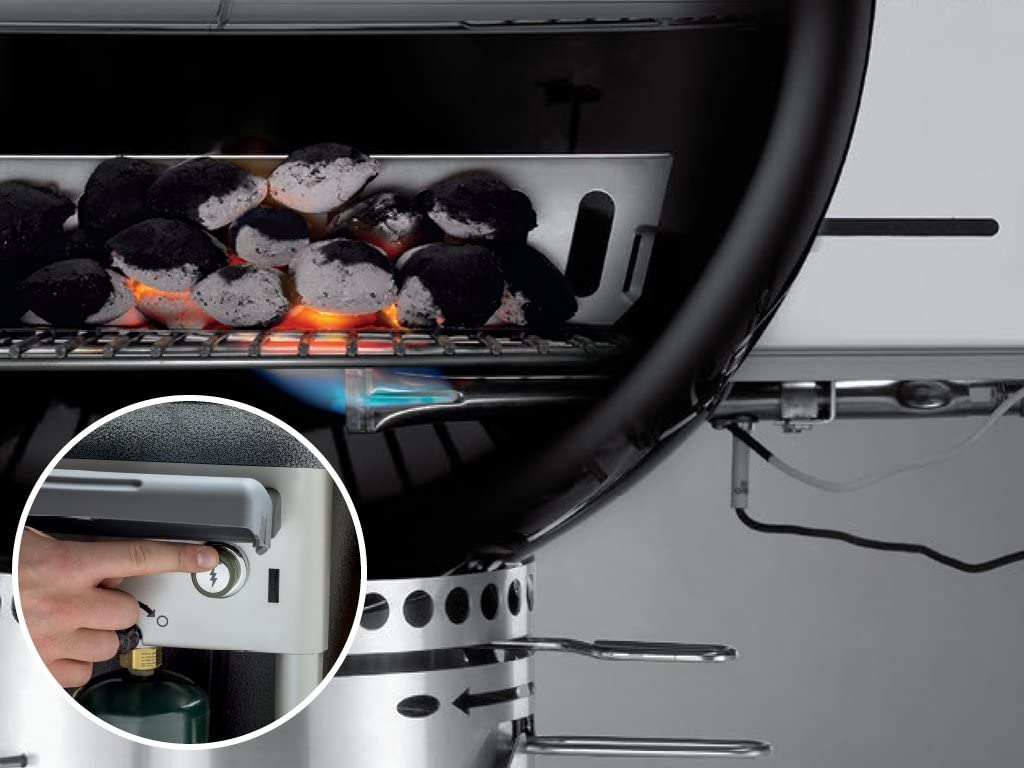 Easy charcoal ignition system Weber 15501001 Performer Deluxe Charcoal Grill review