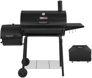 product photo front view Royal Gourmet CC1830SC Charcoal Grill with Offset Smoker review