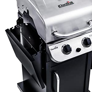includes Char-Broil 4828737P04 Grill Cover Char-Broil 463673519 Performance Series 2-Burner Cabinet Gas Grill Stainless Steel 