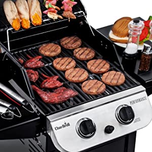 Perfect Cooking Space for small gatherings Char Broil Performance Series 2 Burner Gas Grill review