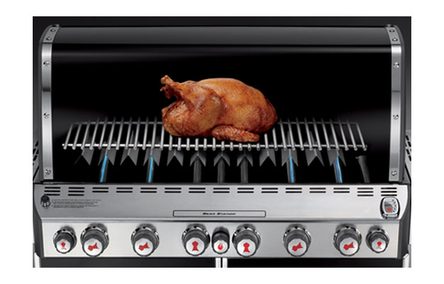 Indirect cooking of chicken