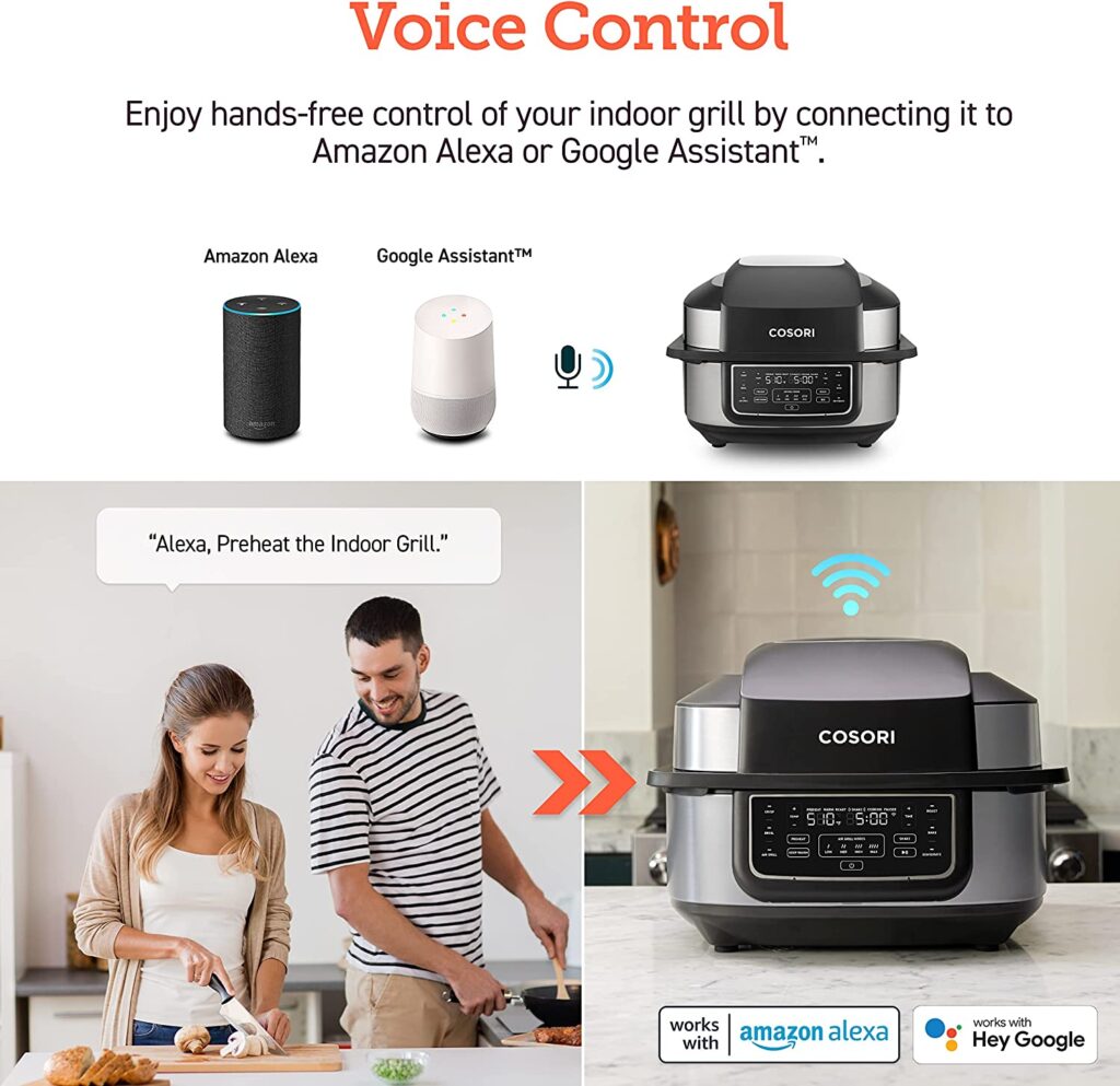 Voice Control COSORI Indoor Grill Air Fryer Combo review