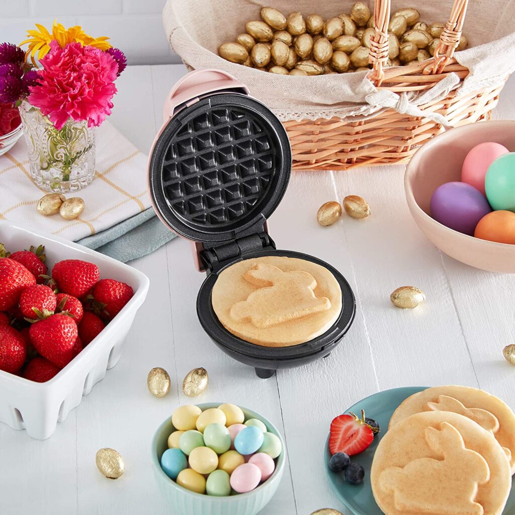 DASH Mini Maker for Individual Waffles bunny shaped kitchen gifts ideas