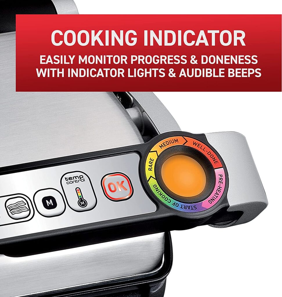 Auto Sensor Cooking Doneness Indicator T-fal OptiGrill XL Indoor Electric Grill review
