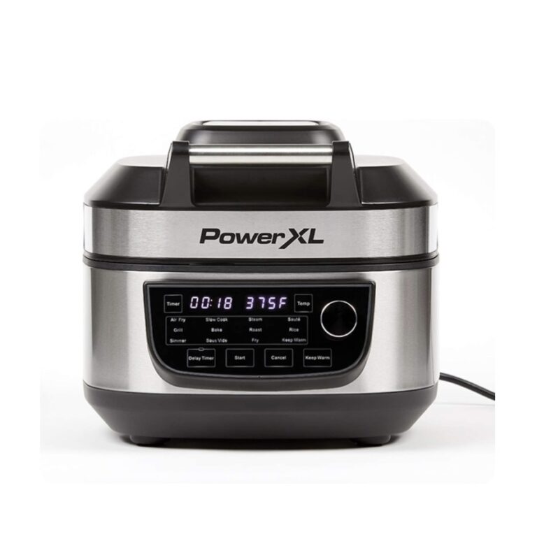 Product front view PowerXL 12-in-1 Grill Air Fryer Combo review