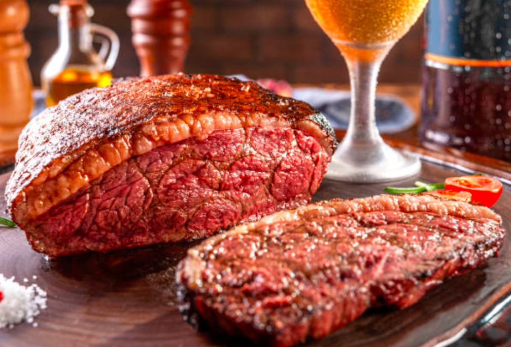 Roasted picanha with beer