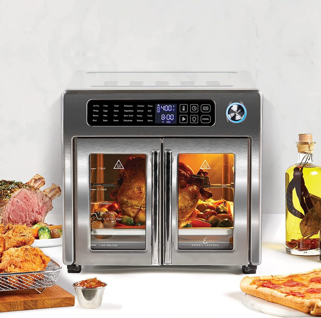 Rotisserie chicken Emeril Lagasse 26 QT Extra Large Air Fryer Oven review