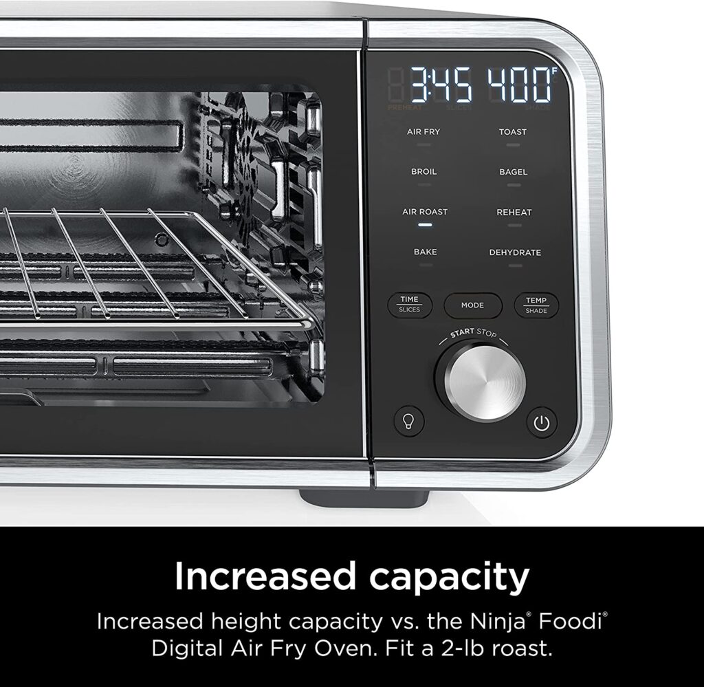 Large cooking room Increased height capacity Ninja SP201 Digital Air Fry Pro 8-in-1 Oven review